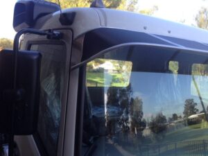 FV-FP Mitsubishi Prime Mover 2008on Mesh Windscreen Sunvisor