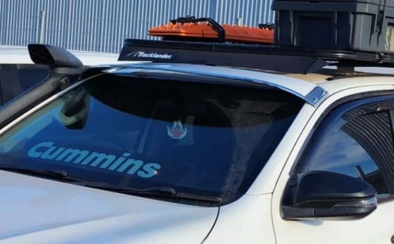 Toyota Hilux Solid Windscreen Sun Visor, Sunvisor Toyota Hilux Oct 2015 onwards Solid Windscreen Sunvisor