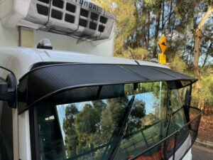 buy Toyota Coaster Bus 1993-2017 All Black Mesh Windscreen Sunvisor