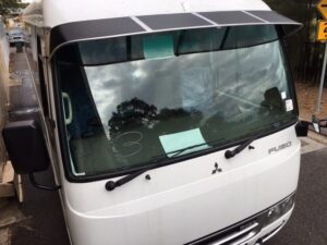 Mitsubishi/Fuso Rosa Bus 2002 onwards Mesh Windscreen Sunvisor
