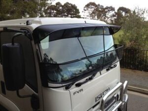 Isuzu FR -FS Series 2008on Black Mesh Windscreen Sunvisor